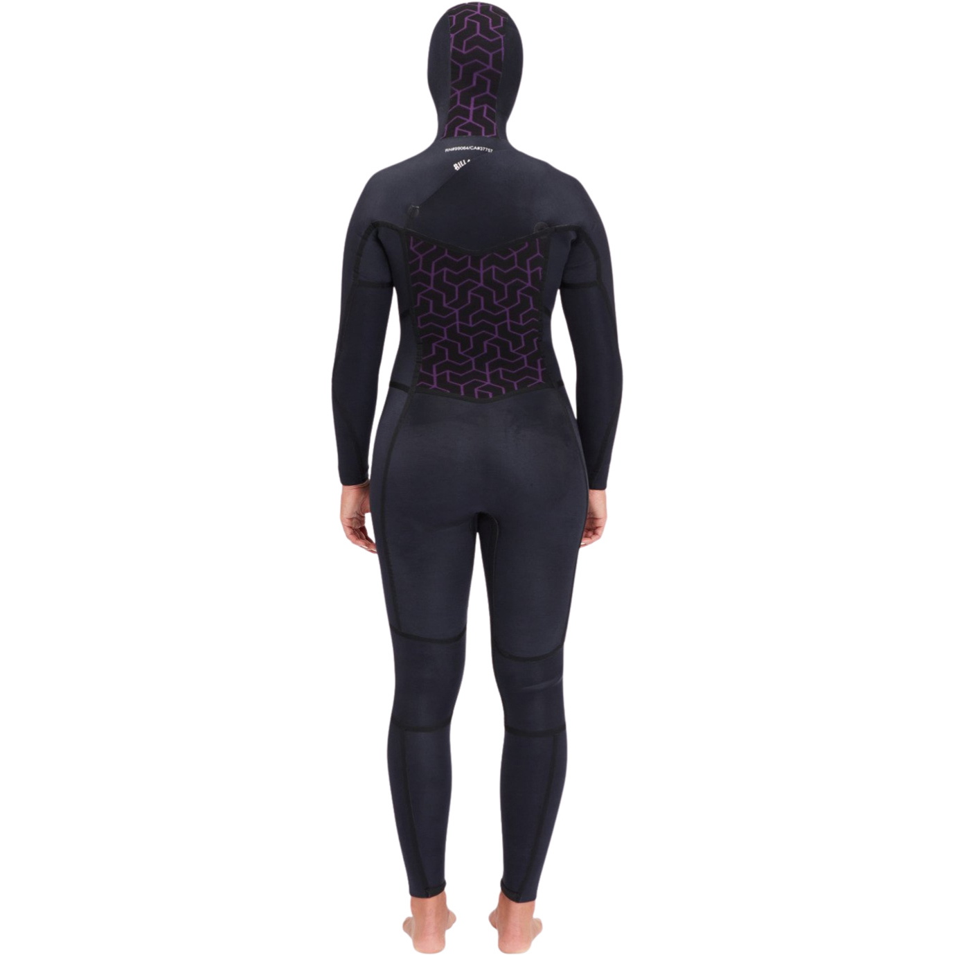 Billabong Womens Synergy 5/4mm Chest Zip Hooded Wetsuit ABJW200100 - Wild Black